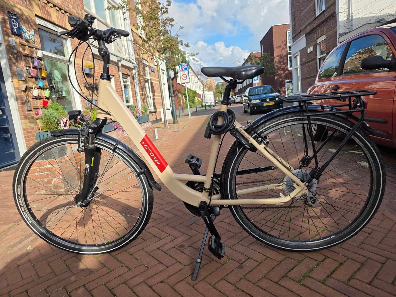 Victoria Trekking 2.7 Wave - Lage Instap, Fietsen en Brommers, 53 tot 56 cm, Velgrem, (Extra) lage instap, Zo goed als nieuw