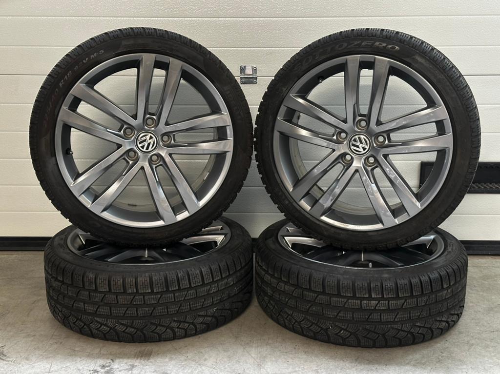 Originele 18 inch 5x112 Volkswagen Golf 6 7 8 Velgen Banden, Auto-onderdelen, Banden en Velgen, 18 inch, Gebruikt, Banden en Velgen