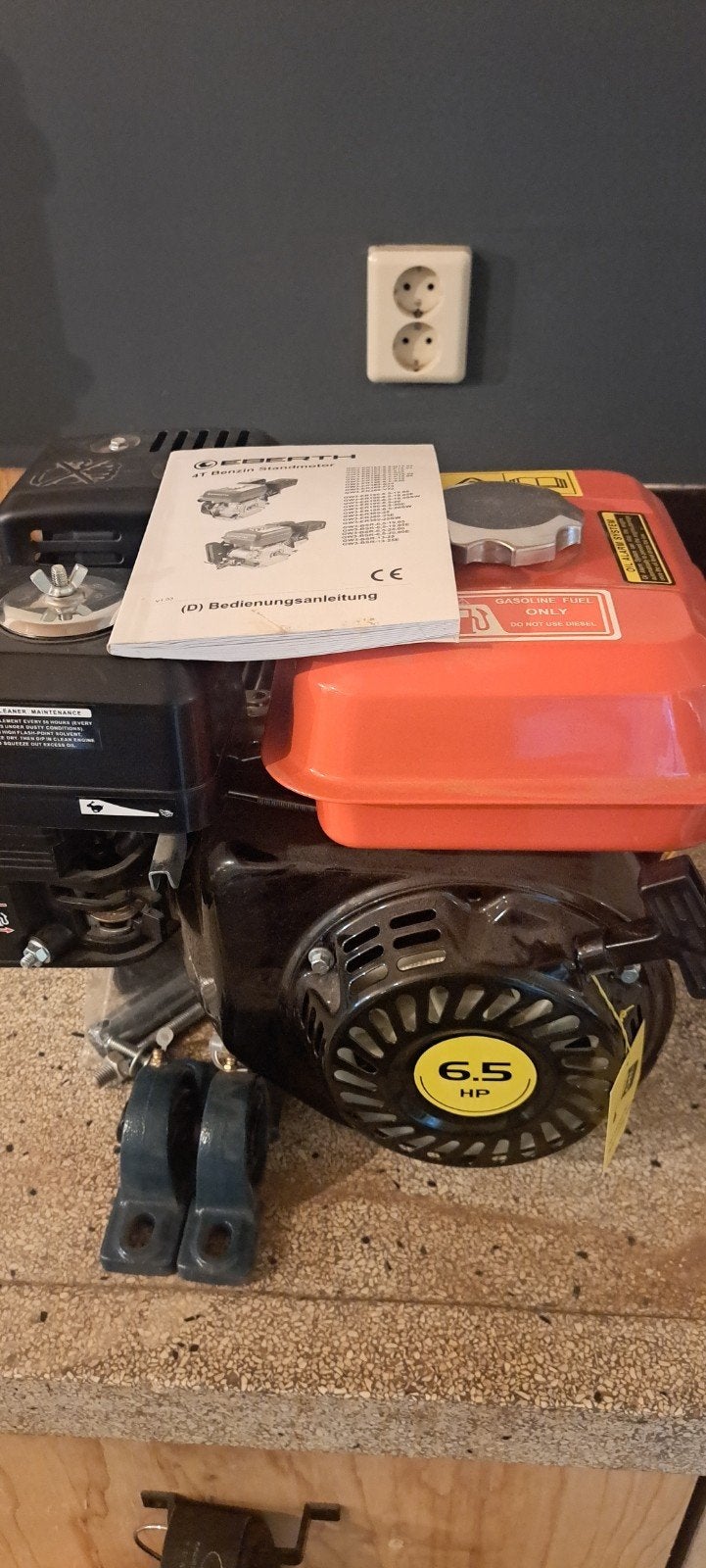 Nieuwe Eberth 4T Benzine Standmotor 6.5 PK - Nooit gebruikt, Ophalen, Nieuw