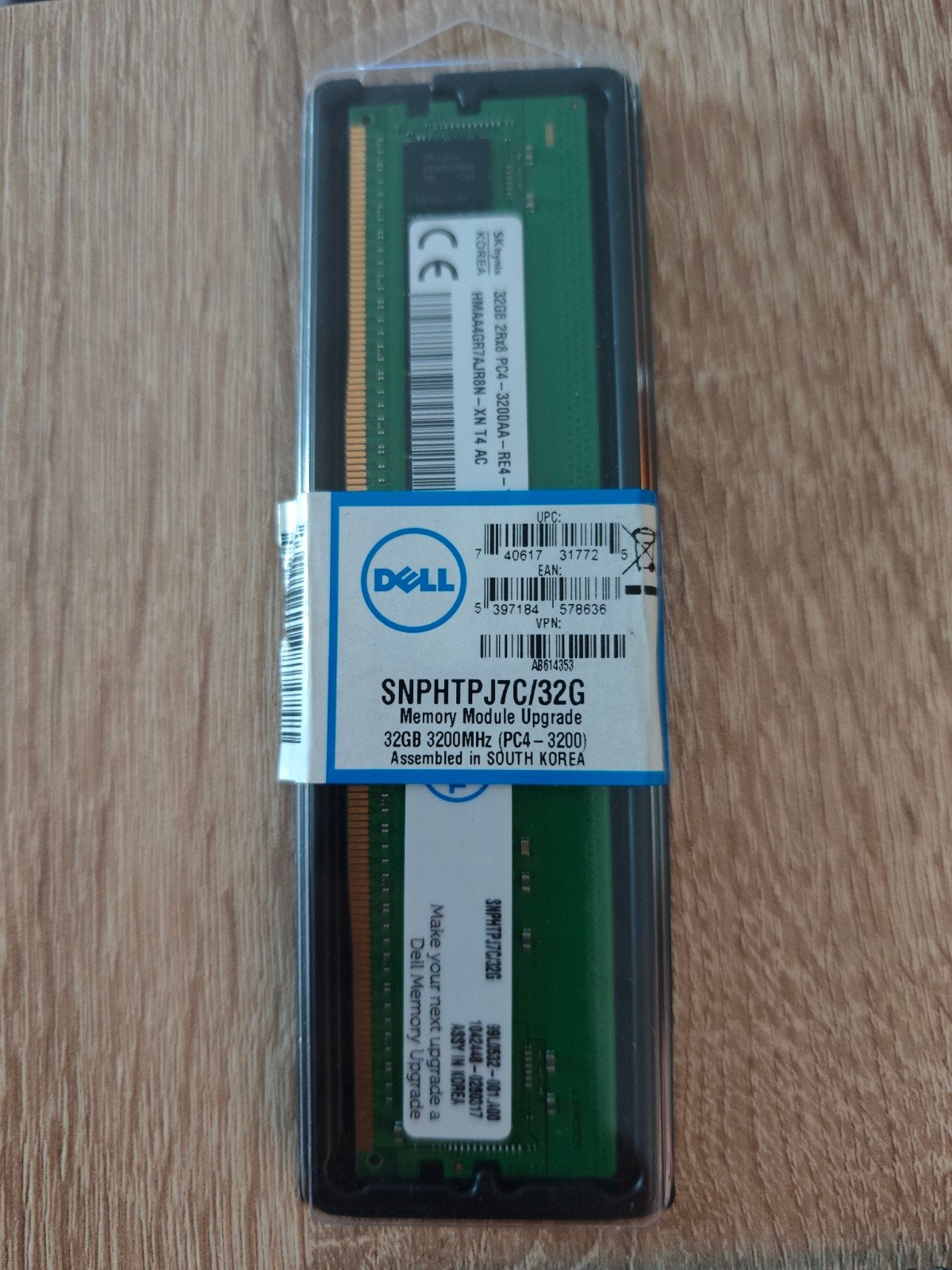Dell 32GB DDR4 3200MHz RAM (4 stuks beschikbaar), 32 GB, Server, DDR4, Nieuw