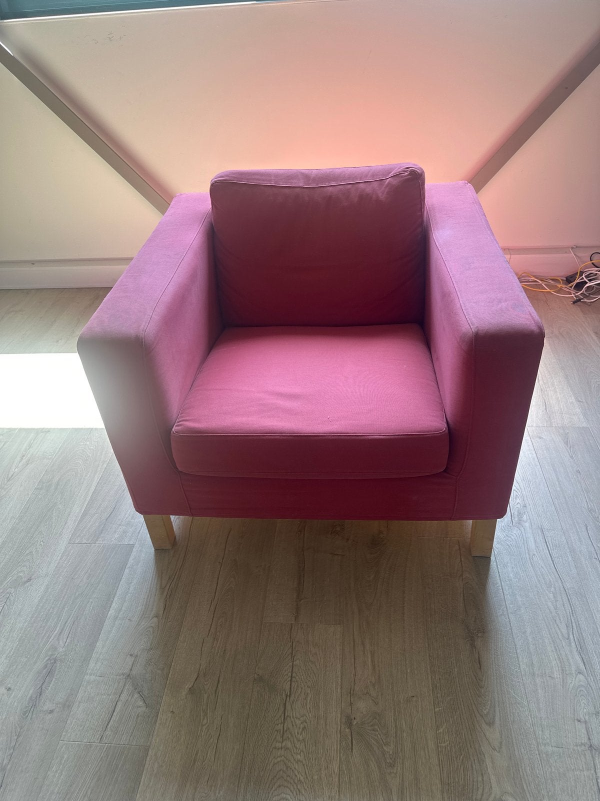 Comfortabele fauteuil, kan nog lang mee, Huis en Inrichting, Ophalen, Gebruikt, Eenpersoons, 75 tot 100 cm