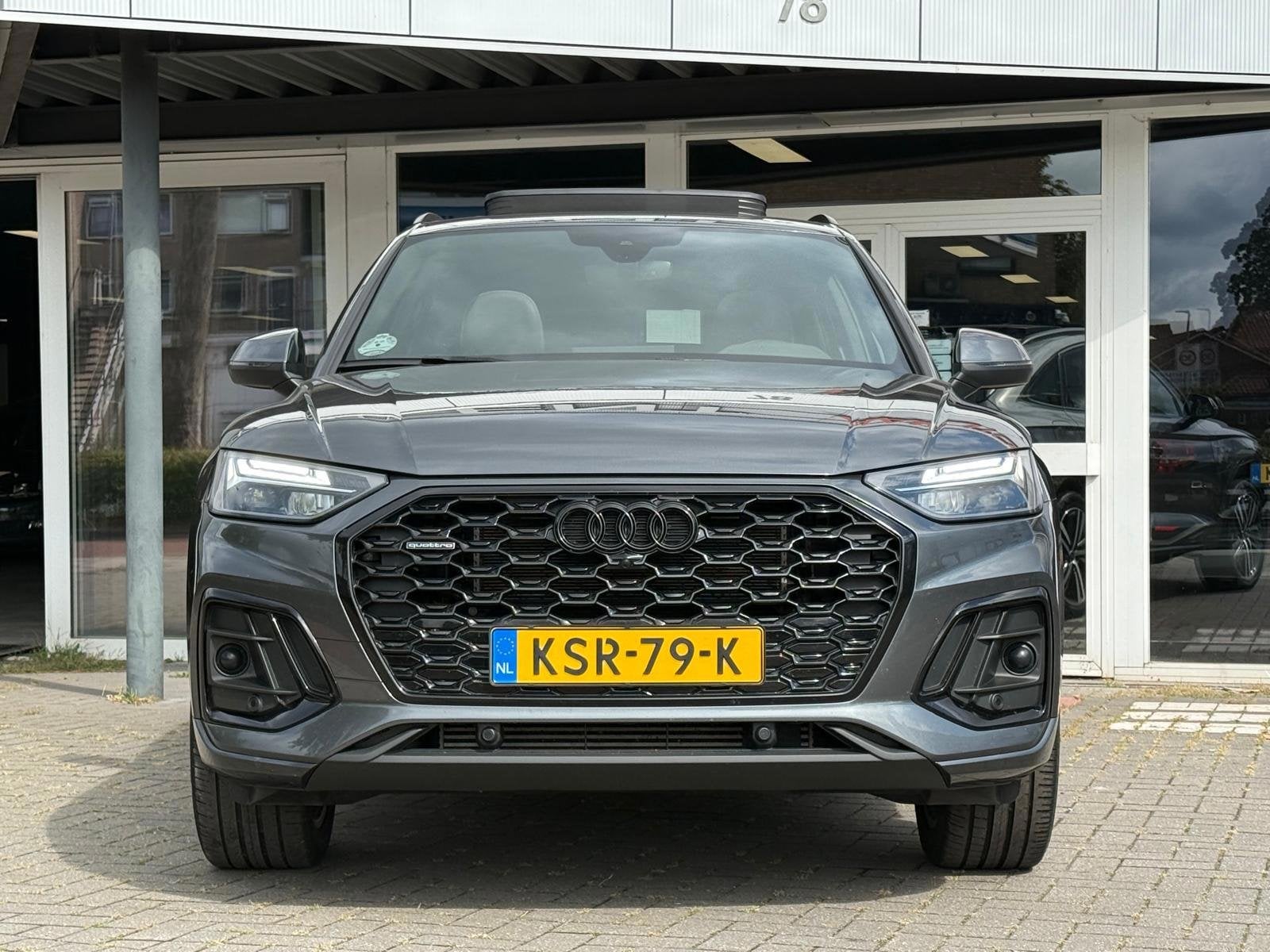 Audi Q5 Sportback 50 TFSI e S edition|Pano|Black Optik, Dealer onderhouden, Gebruikt, Zwart, 4 cilinders