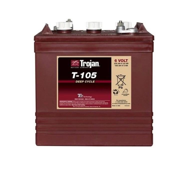 3x Trojan T-105 Accu 6V 225Ah – In Goede Staat!, Ophalen