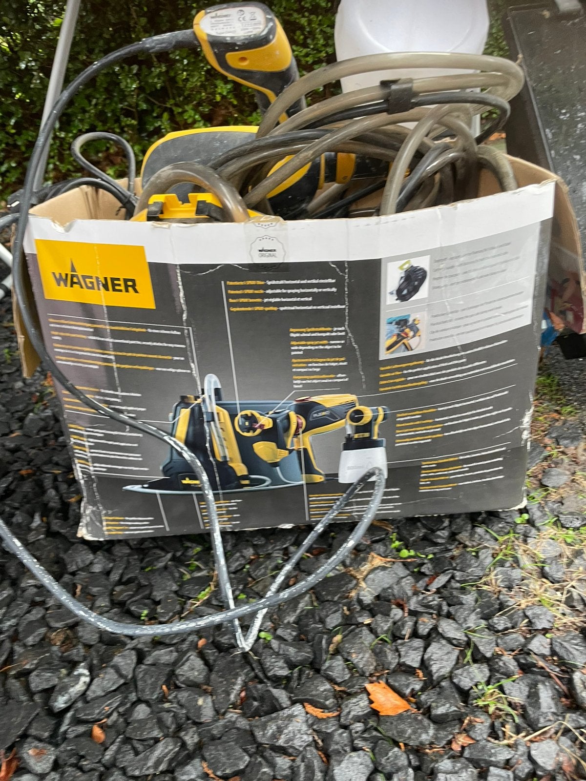 Elektrische verfspuit, Ophalen of Verzenden, Gebruikt, Verfspuit of Verfpomp
