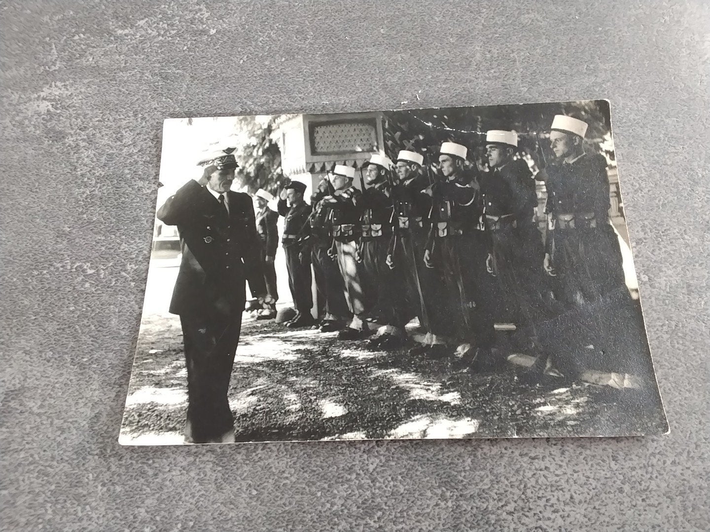 Foto Vreemdelingen Legioen in het gelid Frankrijk ca 1950, Verzamelen, Ophalen of Verzenden, Landmacht, Overige gebieden, Foto of Poster