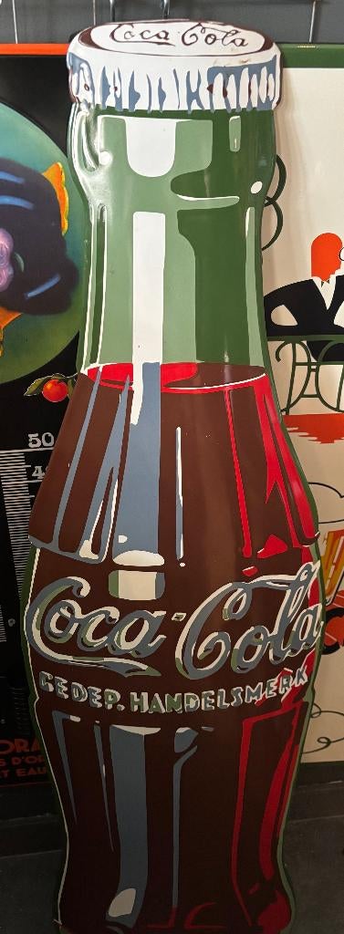 emaille reclamebord cola fles, Ophalen of Verzenden, Nieuw, Reclamebord