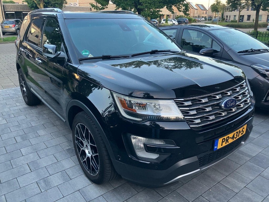 Ford USA Explorer 2016 3.5i V6 Limited 290PK AWD, Zwart, Zwart, Leder, Vierwielaandrijving