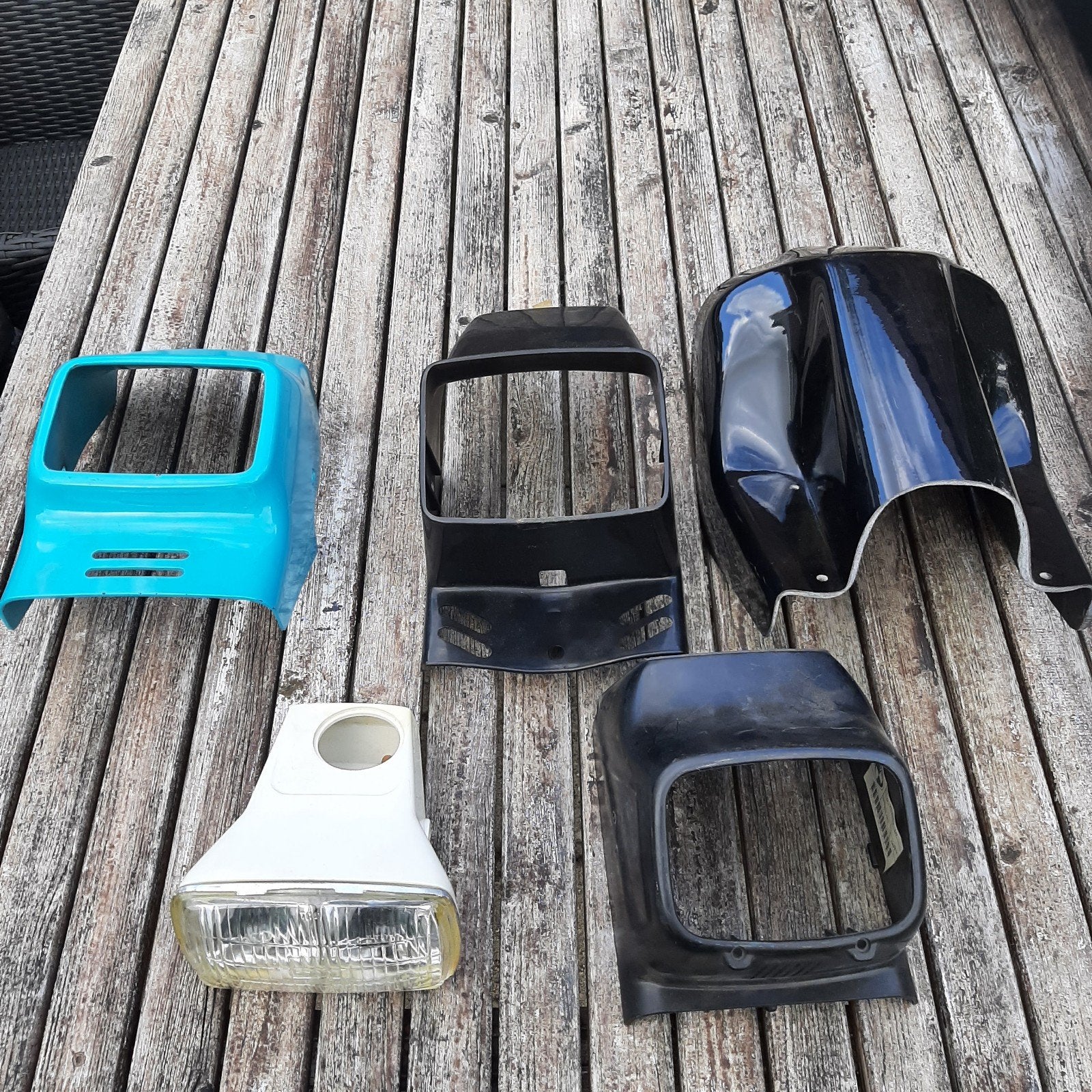 div, n.o.s kunstof koplamp units voor o.a puch, Ophalen of Verzenden