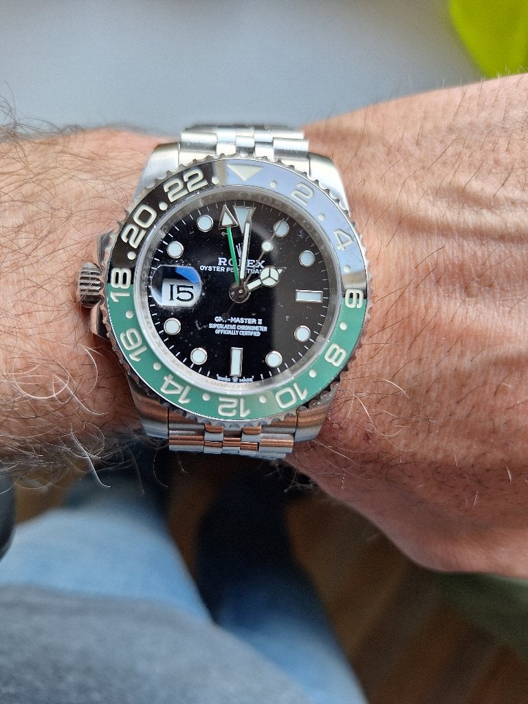 Rolex oyster perpetual gmt2 sprite colours, Overige merken, Staal, Staal, Polshorloge