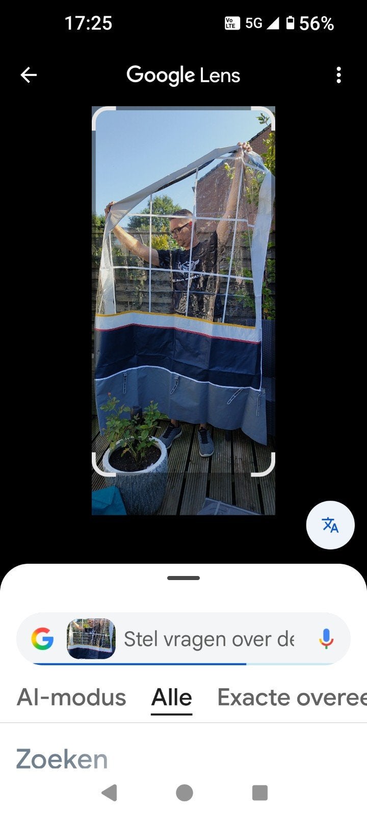 Verschillende soorten tenten luifel, Ophalen