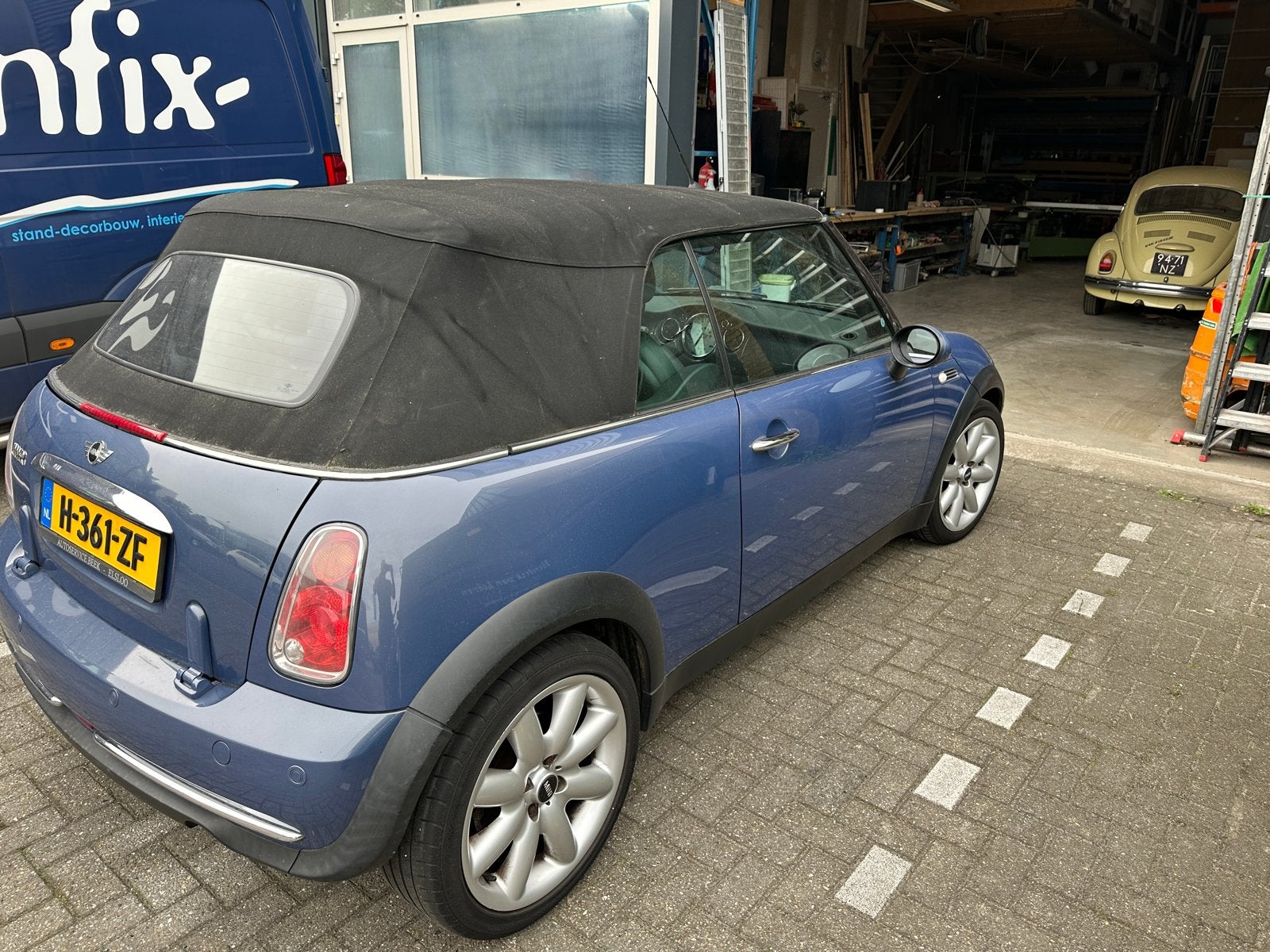 Mini 1.6 16V Cooper Cabrio 2005 Blauw, Voorwielaandrijving, 4 cilinders, Cabriolet, 14 km/l