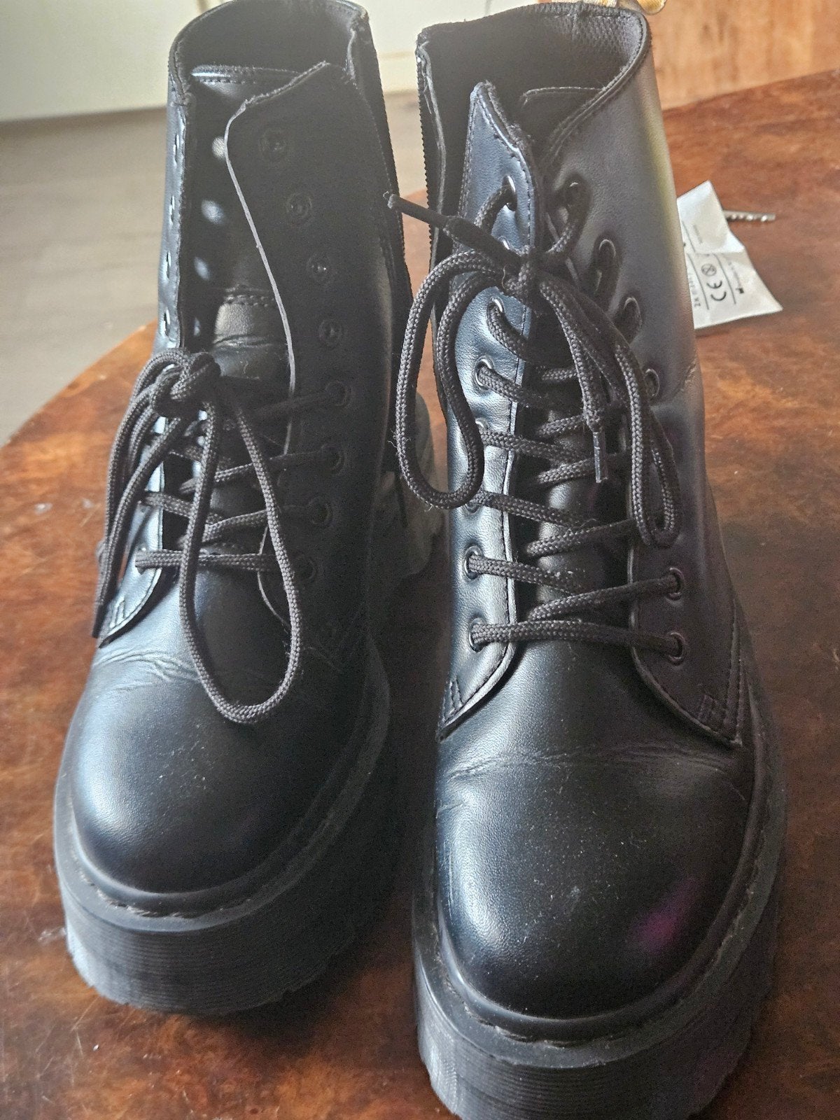 Nieuwe Dr. Martens Jadon II Mono Vegan laarzen maat 40, Wollaston, Northamptonshire, UK, Zwart, Lage of Enkellaarzen, Nieuw