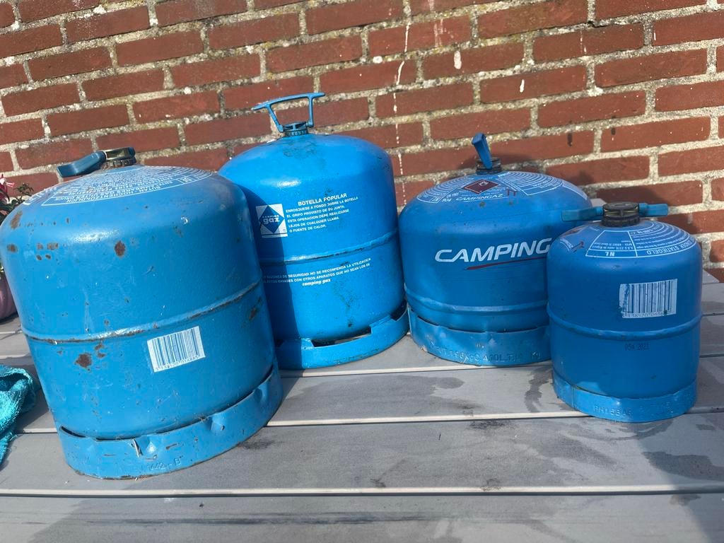 Campingaz gasflessen 0,4kg, 904 en 907, Ophalen, Gebruikt