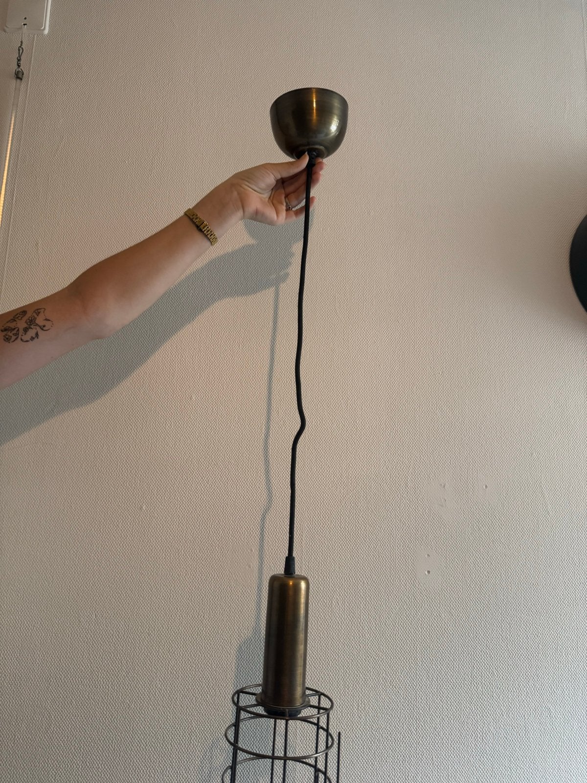 Industriële plafondlamp in zeer goede staat, Ophalen of Verzenden, Zo goed als nieuw, Plafondlamp, Industrieel