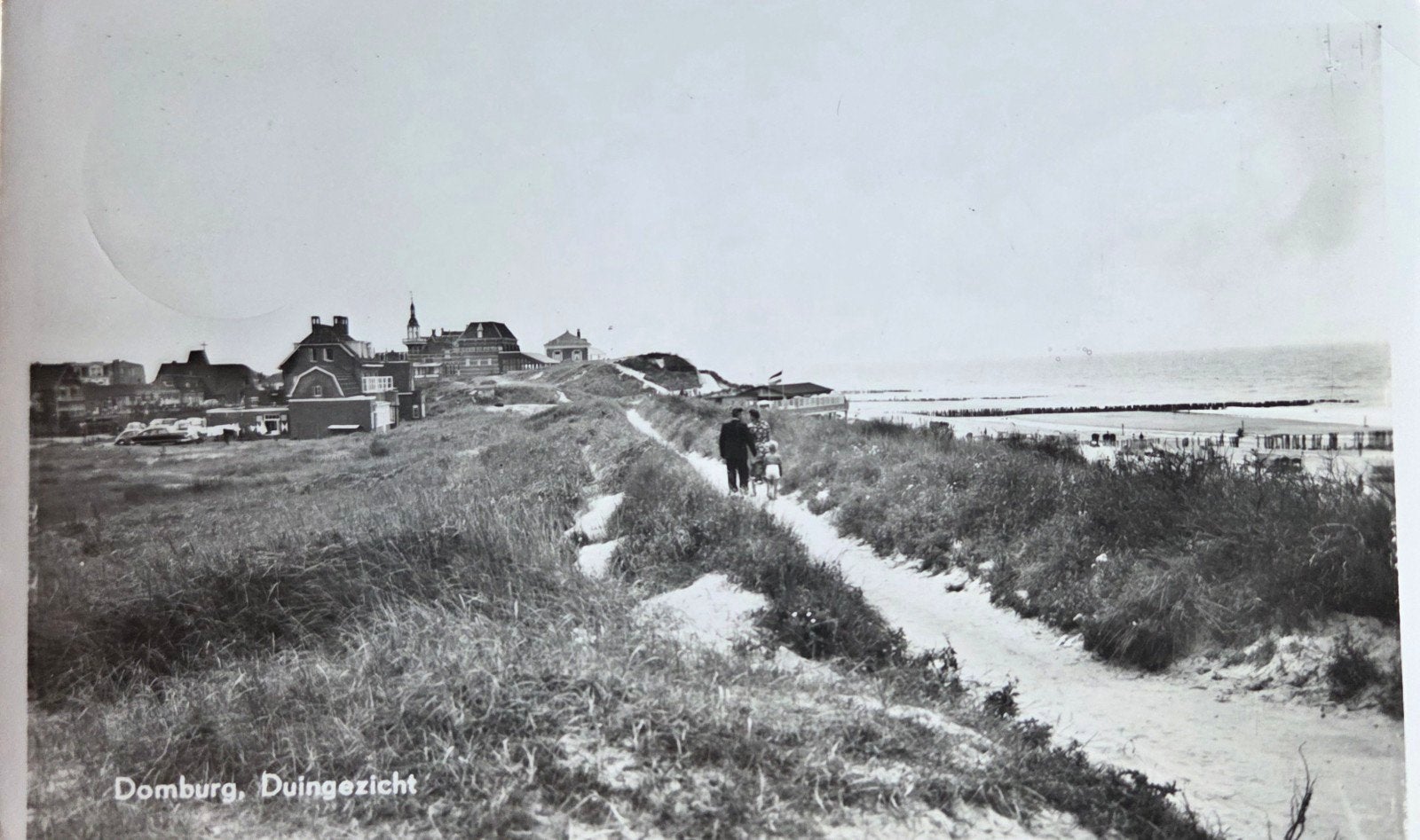 Oude ansichtkaart Domburg. Duingezicht., Verzenden, 1940 tot 1960, Zeeland