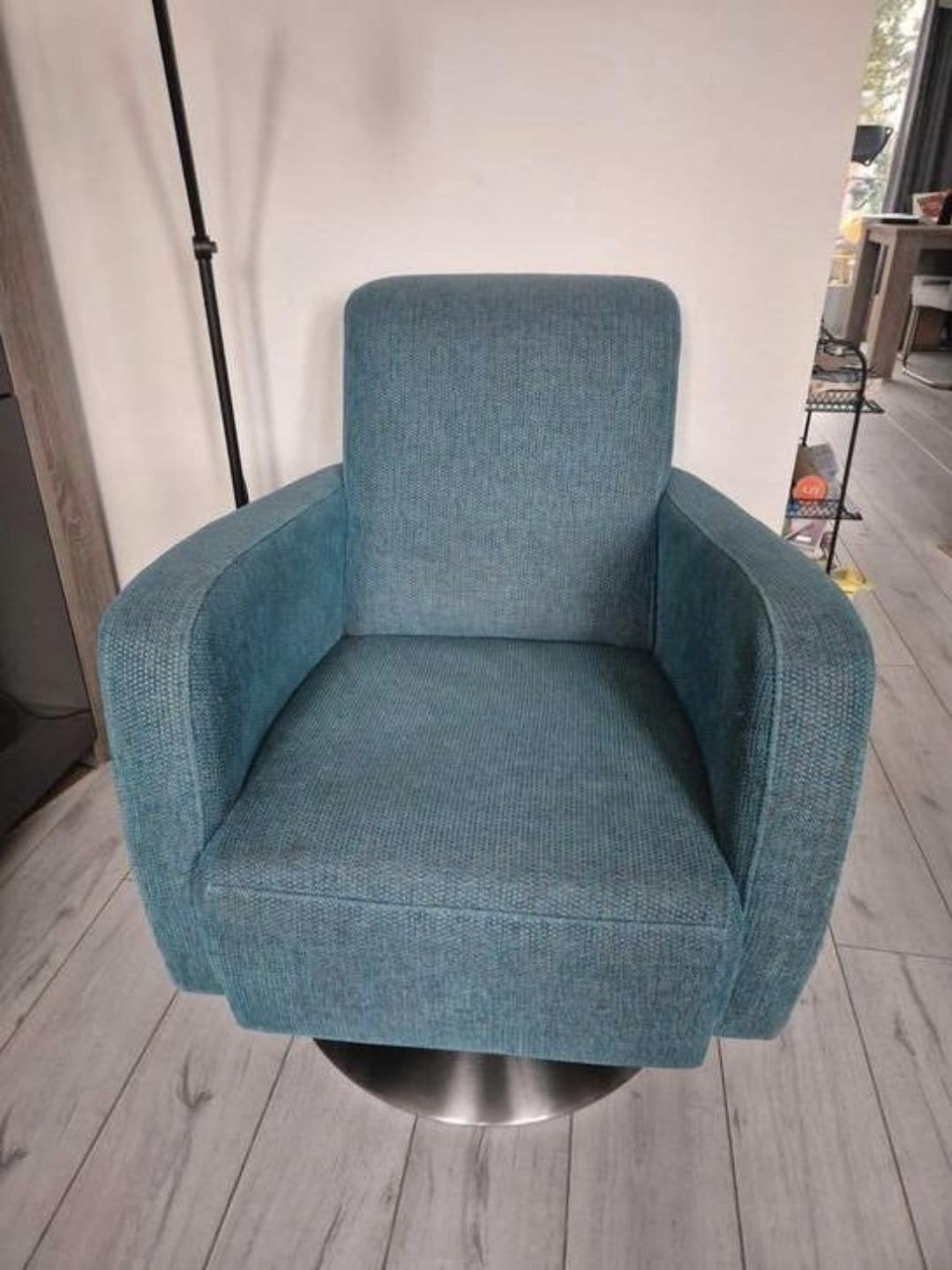 draaifauteuil Eijerkamp. NIEUWSTAAT., Ophalen, 75 tot 100 cm, Zo goed als nieuw, Stof