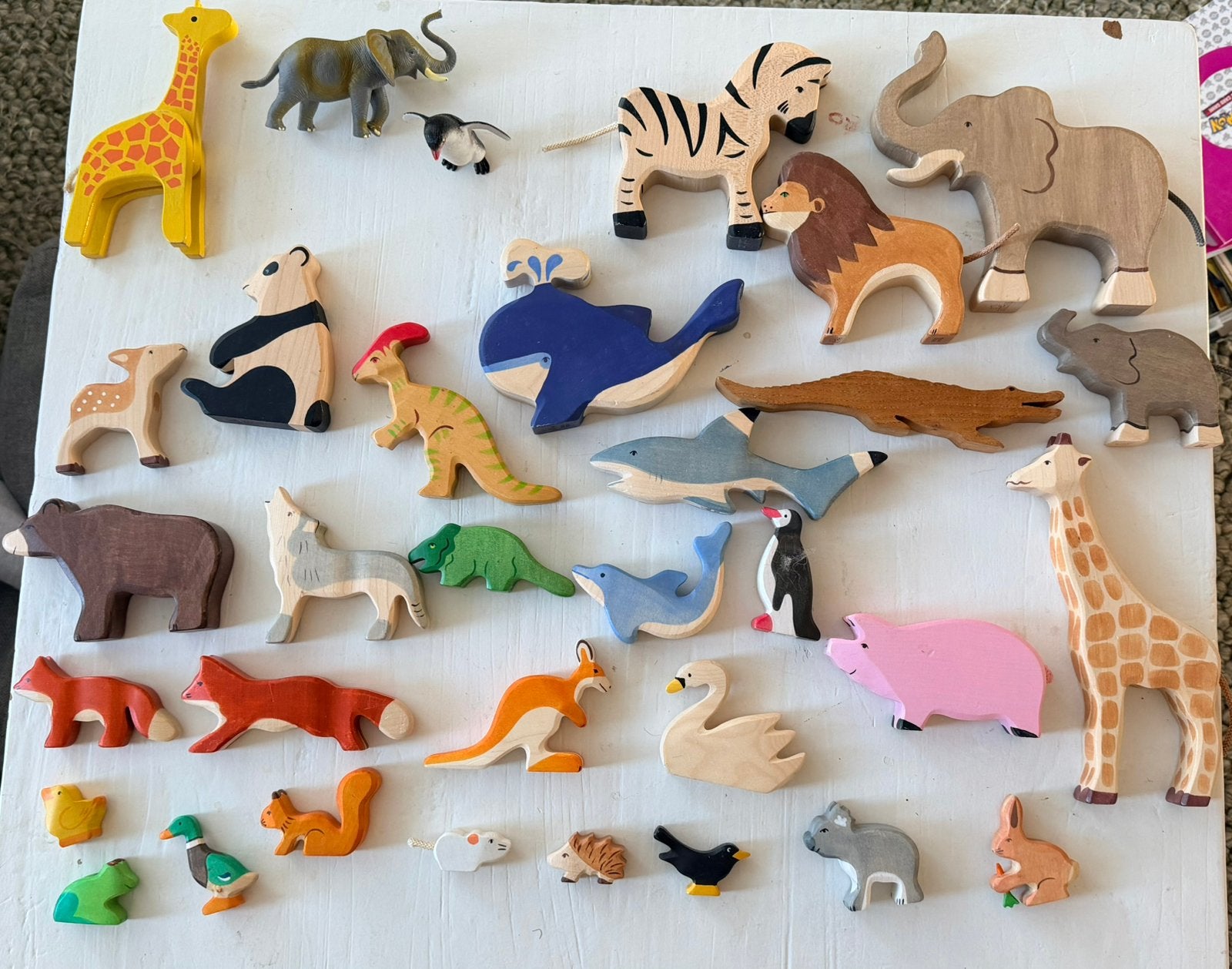 Holztiger collectie | safaridieren | zeedieren | bosdieren, Ophalen of Verzenden, Zo goed als nieuw