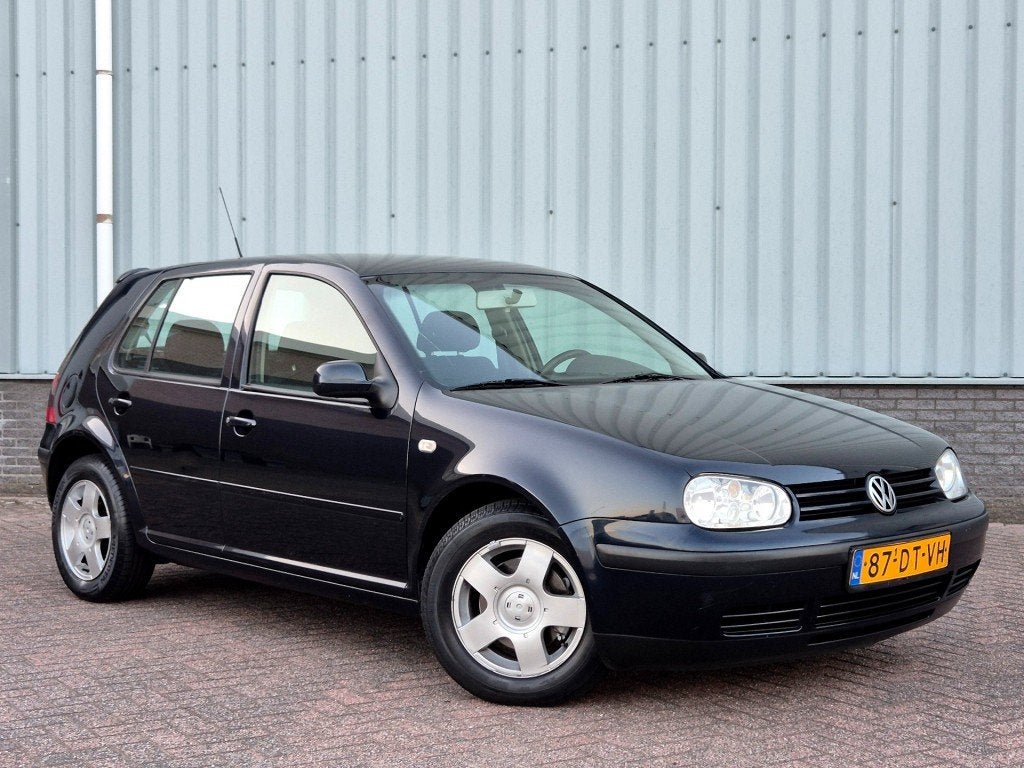 Volkswagen GOLF 1.9 TDI Highline Automaat Airco cruise CTRL, Auto's, Elektrische buitenspiegels, Gebruikt, Blauw, Origineel Nederlands