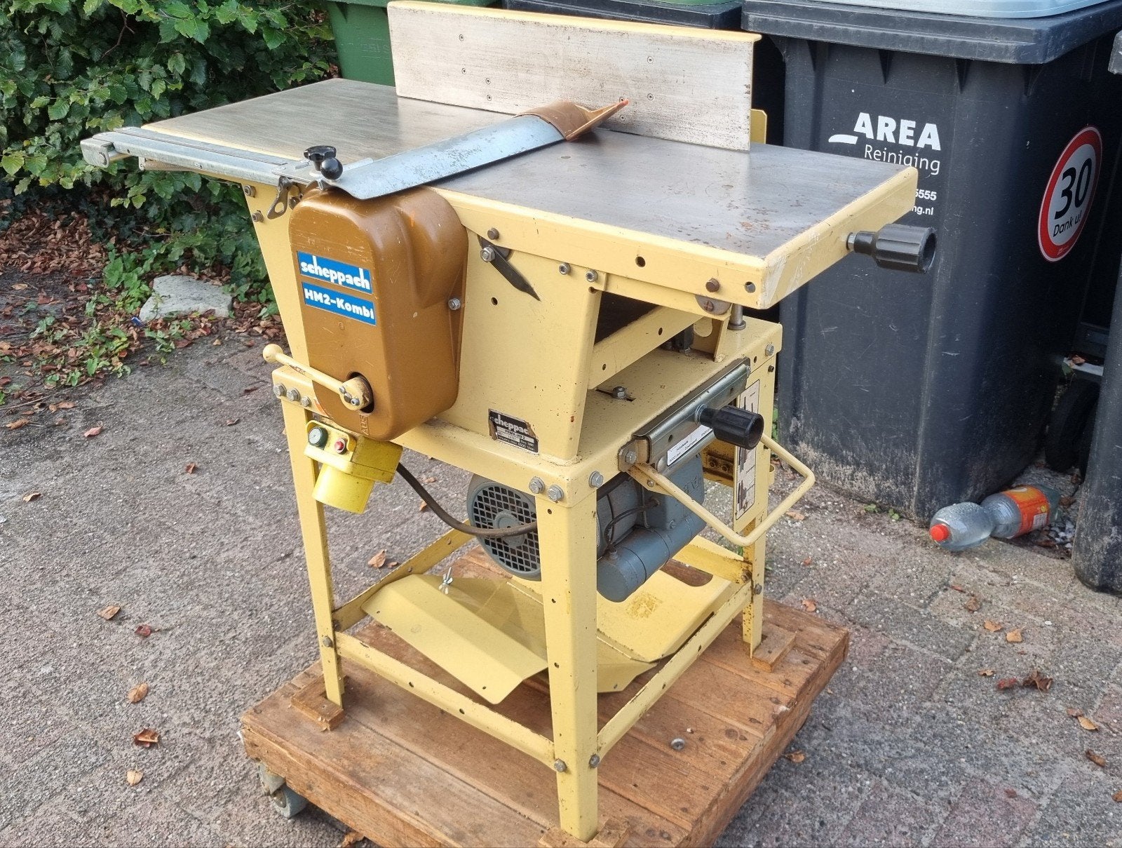 scheppach hm2 combi 230v inclusief hulpstukken, Doe-het-zelf en Verbouw, Ophalen, Zo goed als nieuw