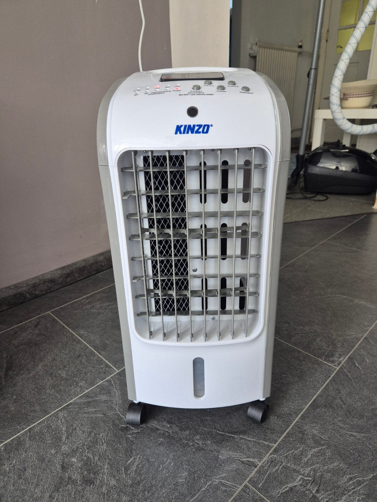 Aircooler Kinzo met Afstand, Witgoed en Apparatuur, Airco's, Minder dan 60 m³, 3 snelheden of meer, Ophalen of Verzenden, Zo goed als nieuw
