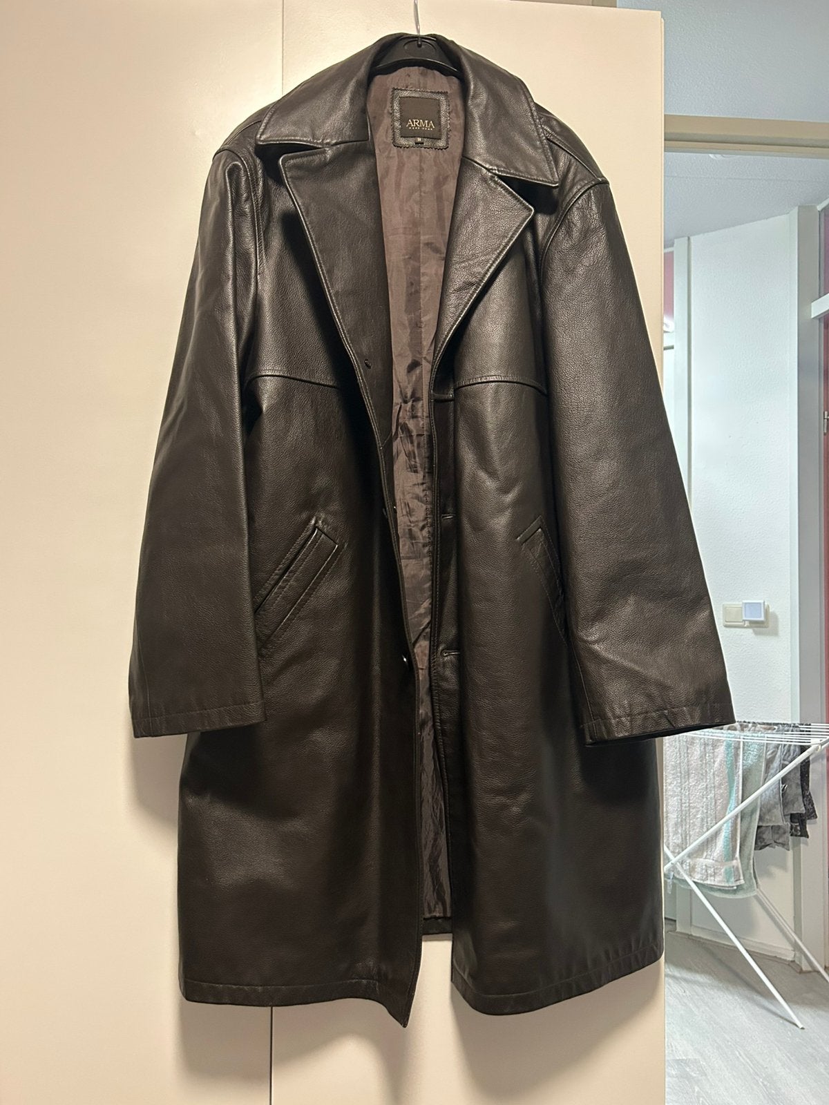 Arma leren (winter) jas heren maat 56/XXL, Kleding | Heren, Ophalen, Nieuw, Zwart