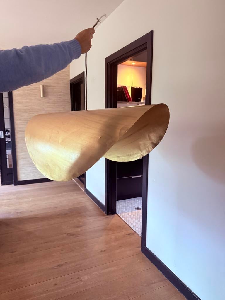 Grote Marokkaanse Messing Hanglamp, Ophalen of Verzenden, Zo goed als nieuw, Metaal, Minder dan 50 cm