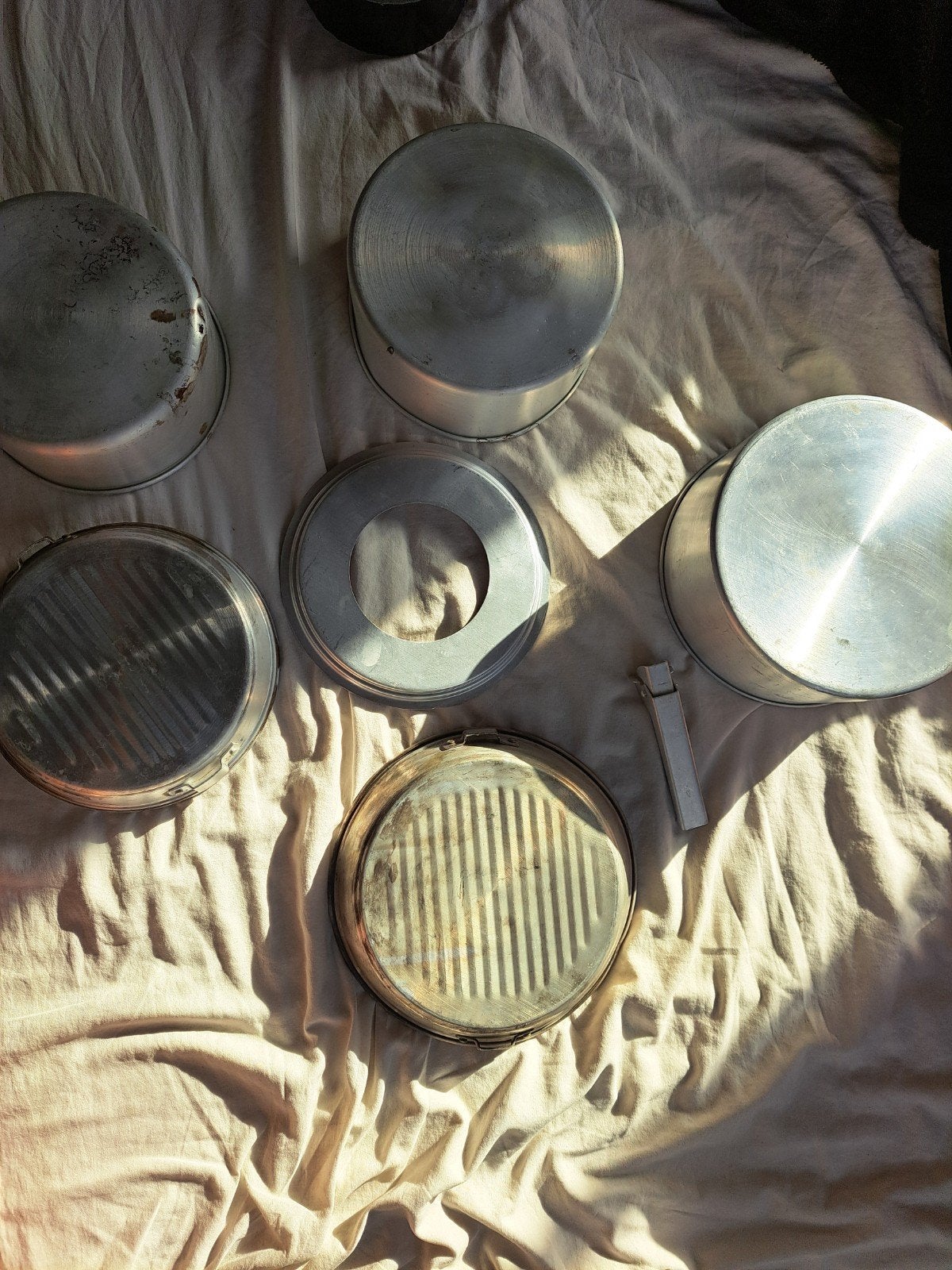 Vintage aluminium kookset / kampeer kookgerei, Ophalen of Verzenden, Gebruikt