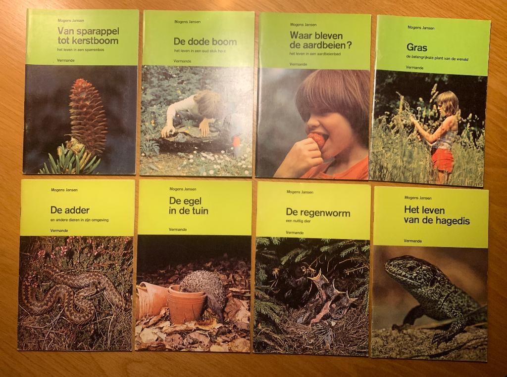 8 Boekjes Kind en Natuur Boekjes - 1977 Vermande, Boeken, Natuur, Ophalen of Verzenden, Zo goed als nieuw, Natuur algemeen