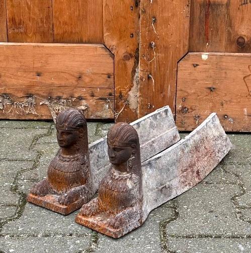 Haardbokken vuurbokken openhaard bokken metaal SET PRIJS, Ophalen of Verzenden