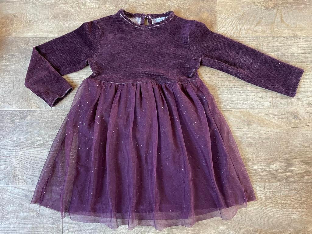 Prénatal Jurk Paars met Glitters Maat 98, Kinderen en Baby's, Kinderkleding | Maat 98, Ophalen of Verzenden, Zo goed als nieuw