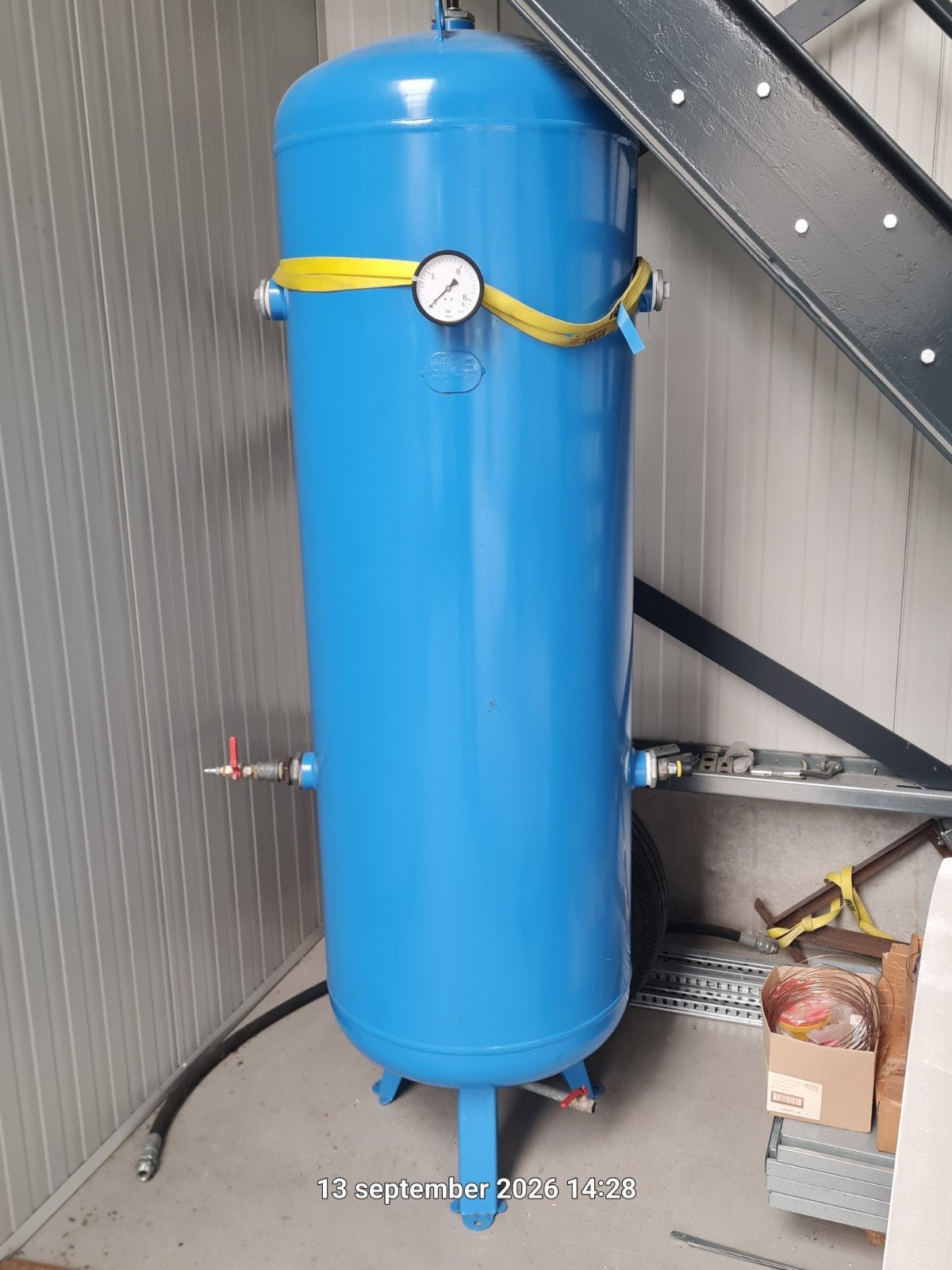 Drukvat, buffervat, 500 ltr., perslucht., 100 liter of meer, Ophalen of Verzenden, Zo goed als nieuw, 10 bar of meer