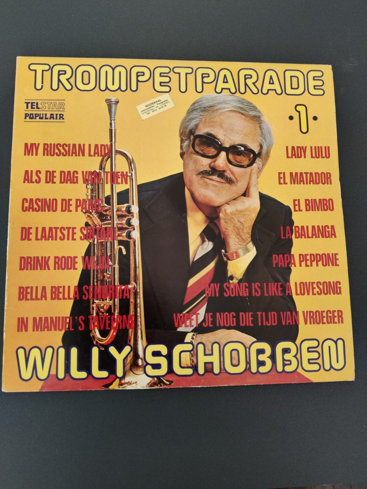 Willy Schobben / Trompetparade 1 ( Telstar), Ophalen of Verzenden, Zo goed als nieuw, Overige formaten, Levenslied of Smartlap