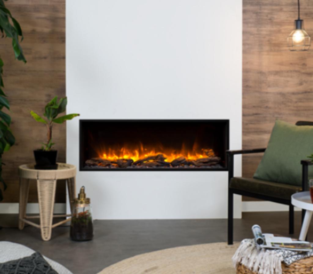 Nieuwe Noville Elektrische Inbouwhaard met LED Vlammen, Huis en Inrichting, Haarden, Ophalen of Verzenden, Zo goed als nieuw, Inbouwhaard