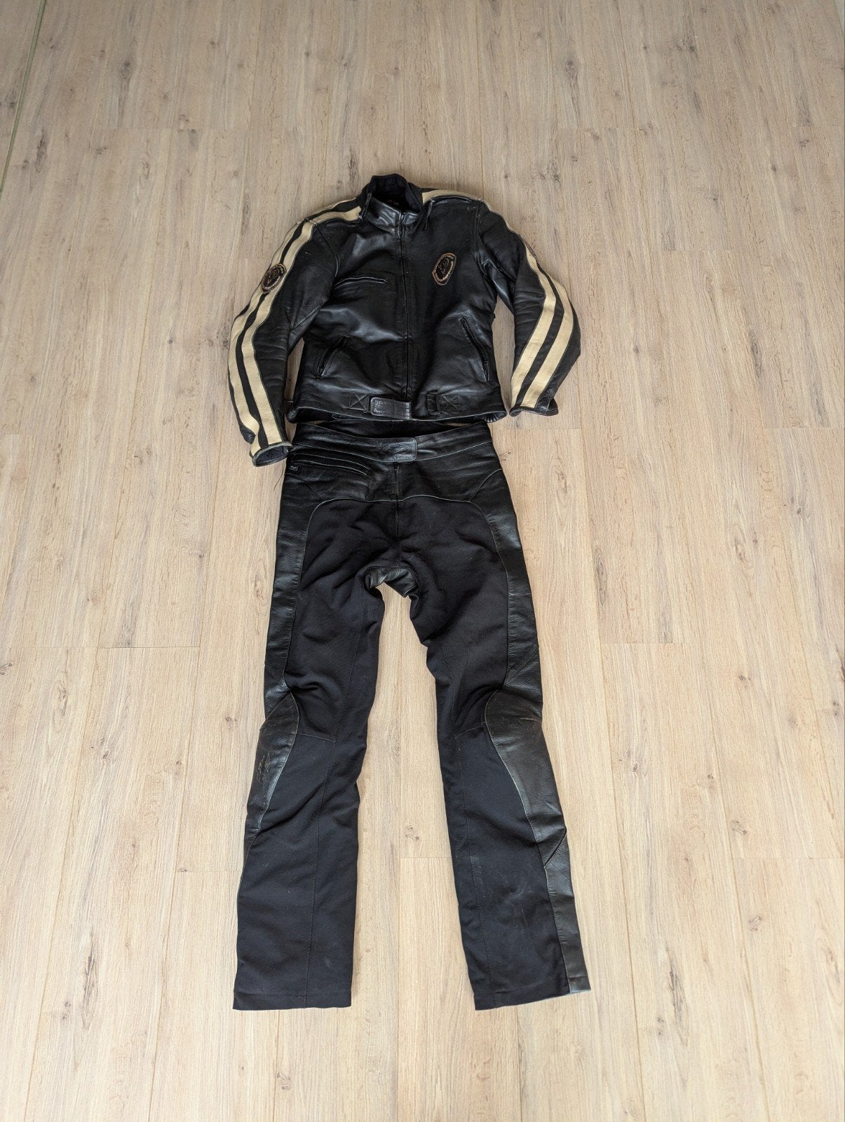 Leren motor pak motorpak leder motorjas motorbroek jas broek, Evolution, Combipak, Ophalen of Verzenden, Dames