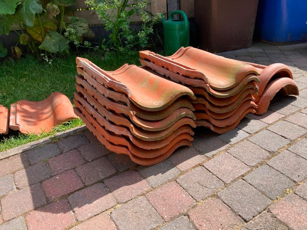 Dakpannen, Ophalen, Steen of Klei, Zo goed als nieuw, Minder dan 5 m²