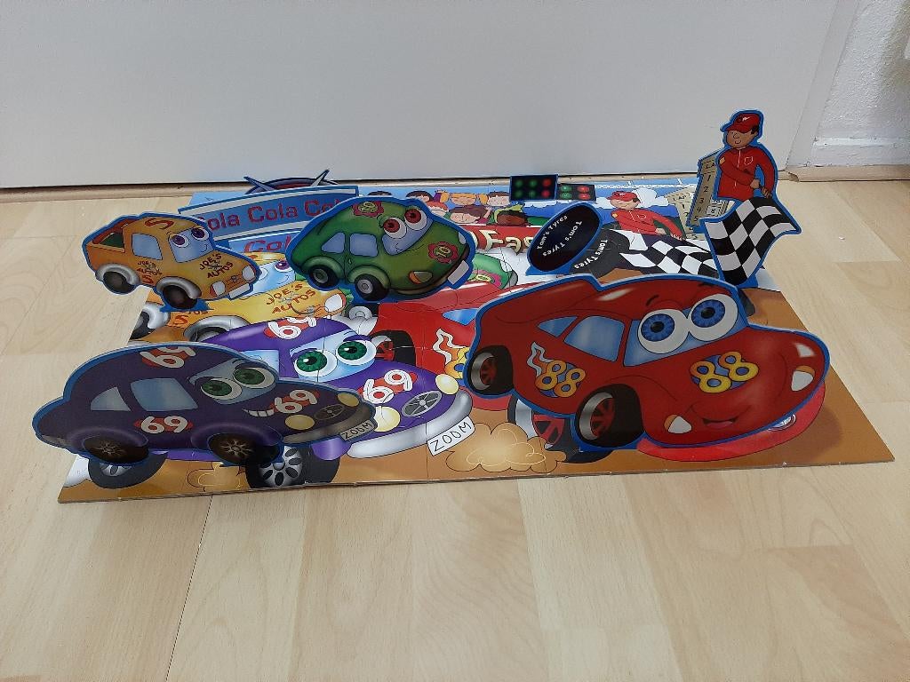 3D puzzel auto’s racebaan – kinder puzzel speelgoed, Ophalen, 10 tot 50 stukjes, Gebruikt
