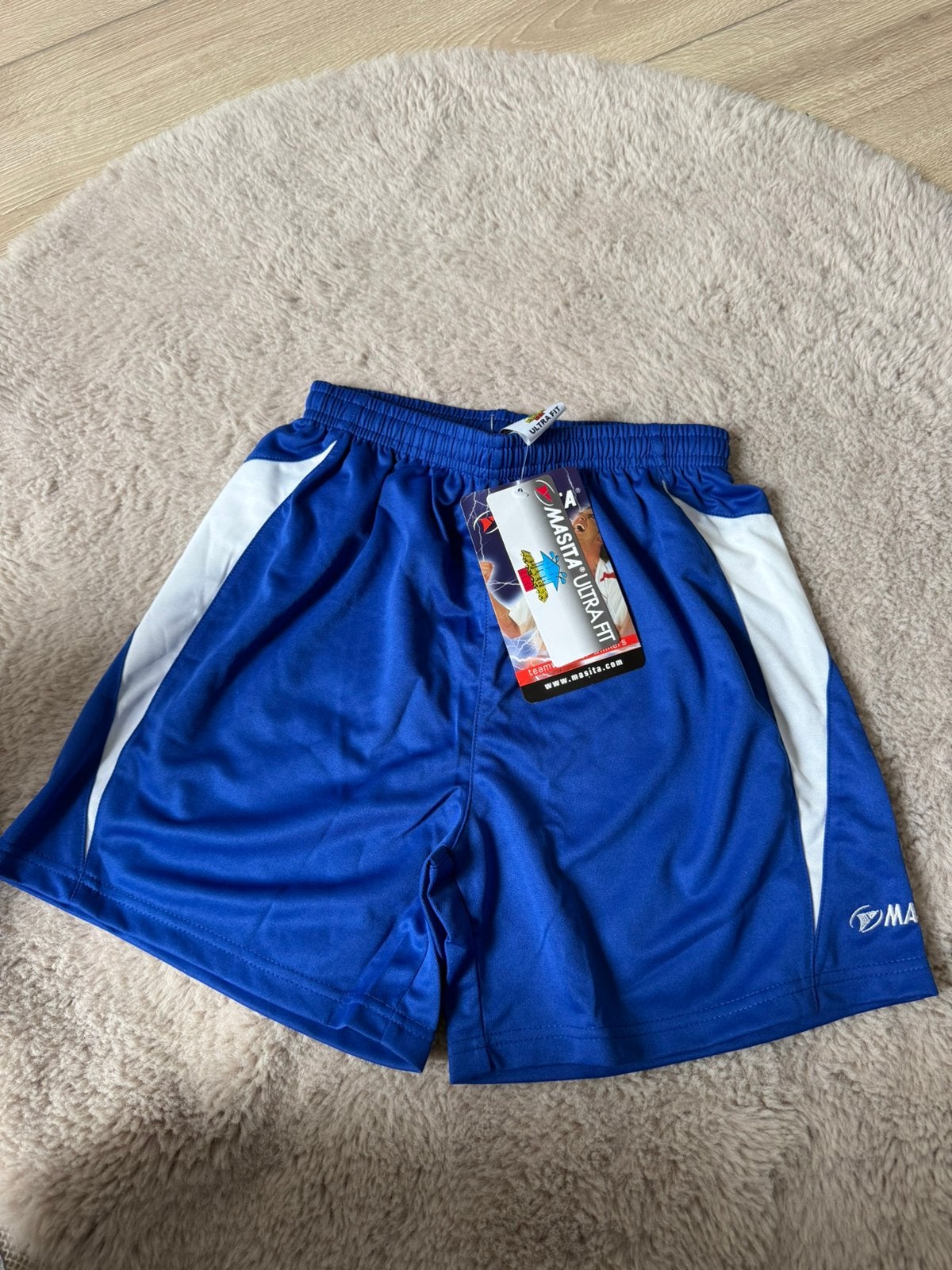 Masita blauw voetbalbroekje maat 164, Kinderen en Baby's, Ophalen of Verzenden, Nieuw, Jongen of Meisje
