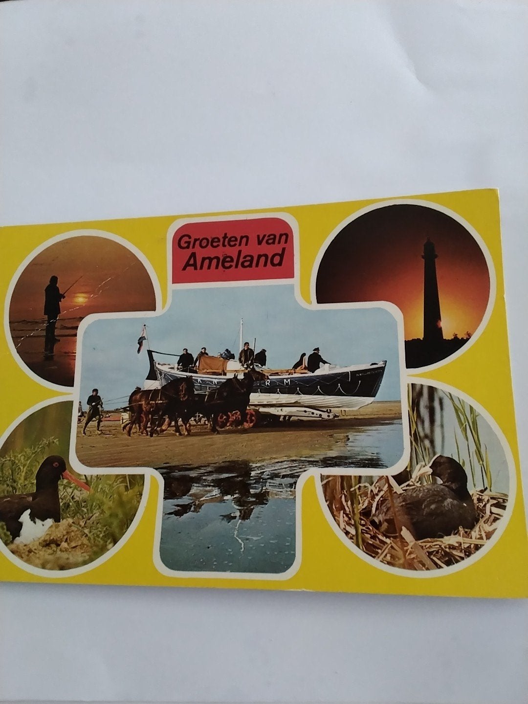 GROETEN VAN AMELAND 1977. REDDINGBOOT, Verzamelen, Ophalen of Verzenden, 1960 tot 1980, Waddeneilanden