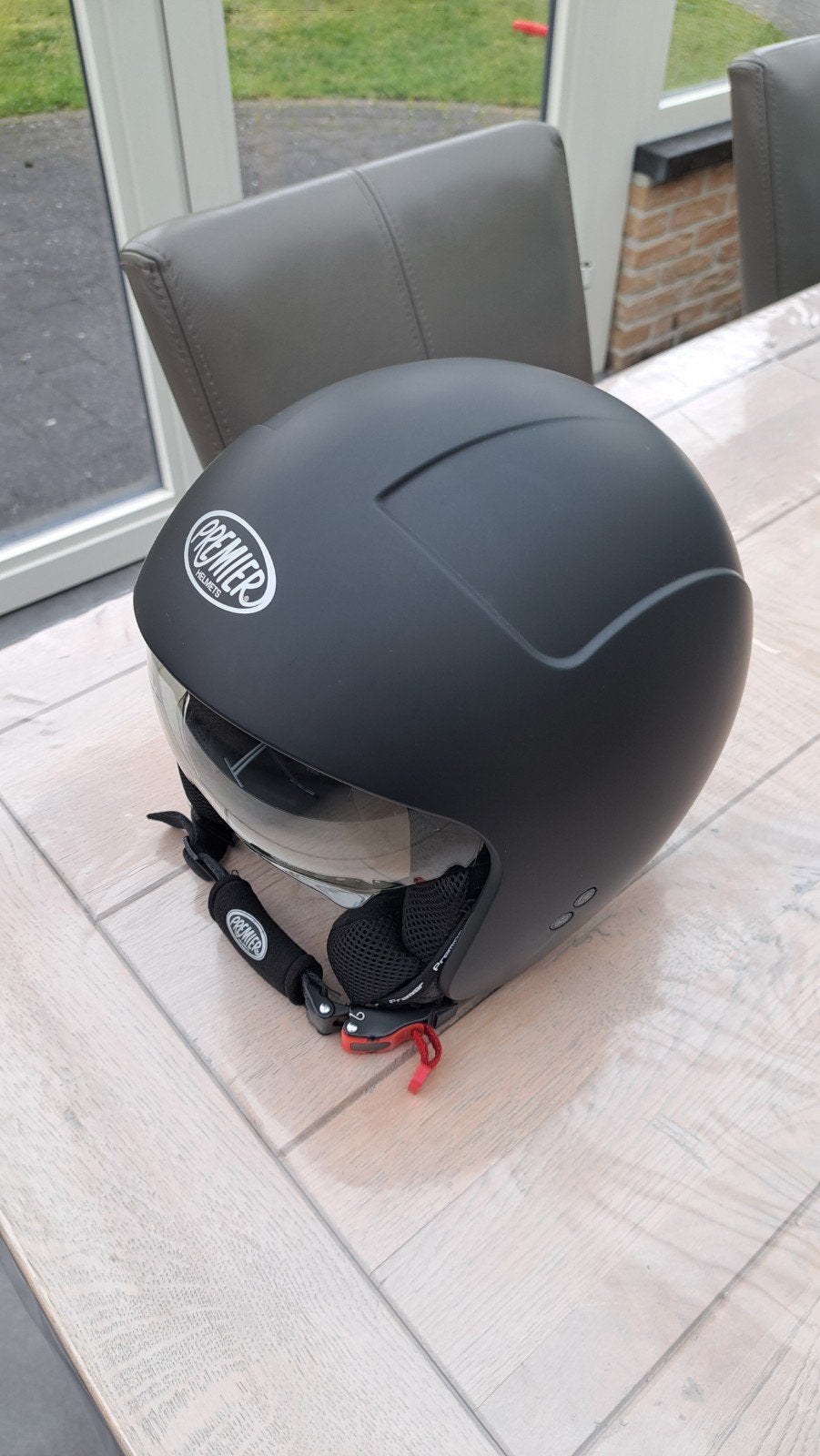 Premier Helmets Jethelm - Mat Zwart - Maat S, Overige merken, Dames, Jethelm, Ophalen of Verzenden