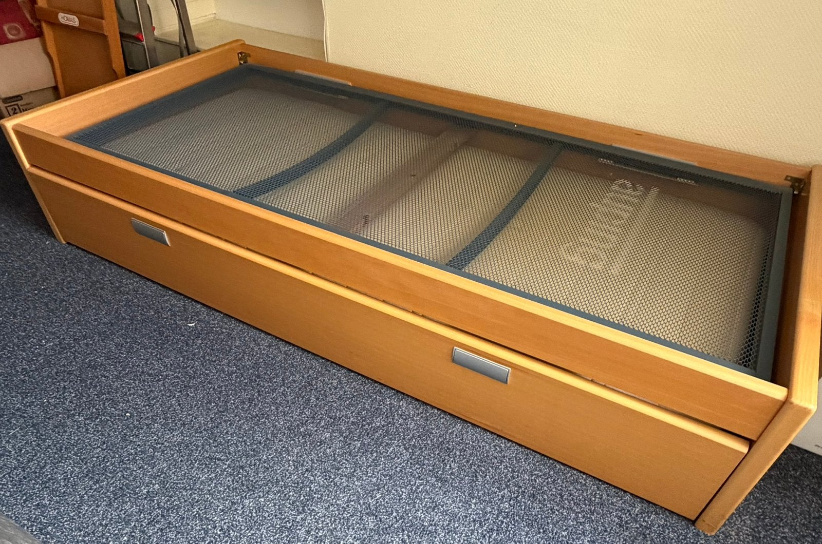 Uitschuifbed, Ophalen, Gebruikt, 90 cm, Eenpersoons