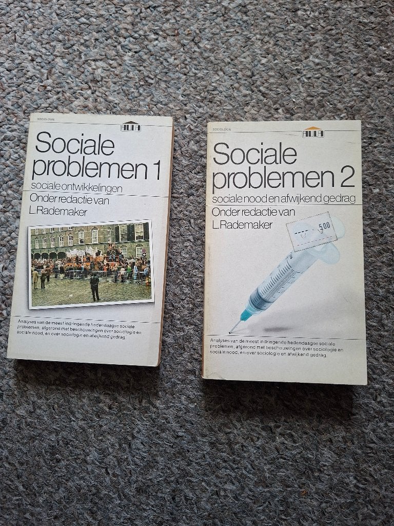 Sociale problemen 2 delig/Leo Rademaker, Boeken, Verzenden, Gelezen, Leo Rademaker, Sociale wetenschap