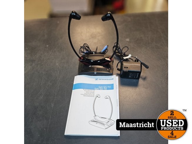Sennheiser SET 50 TV- Draadloze In-ear Oordopjes - Zwart/Roo, Sennheiser, Zo goed als nieuw, https://www.sennheiser.com/global-contact