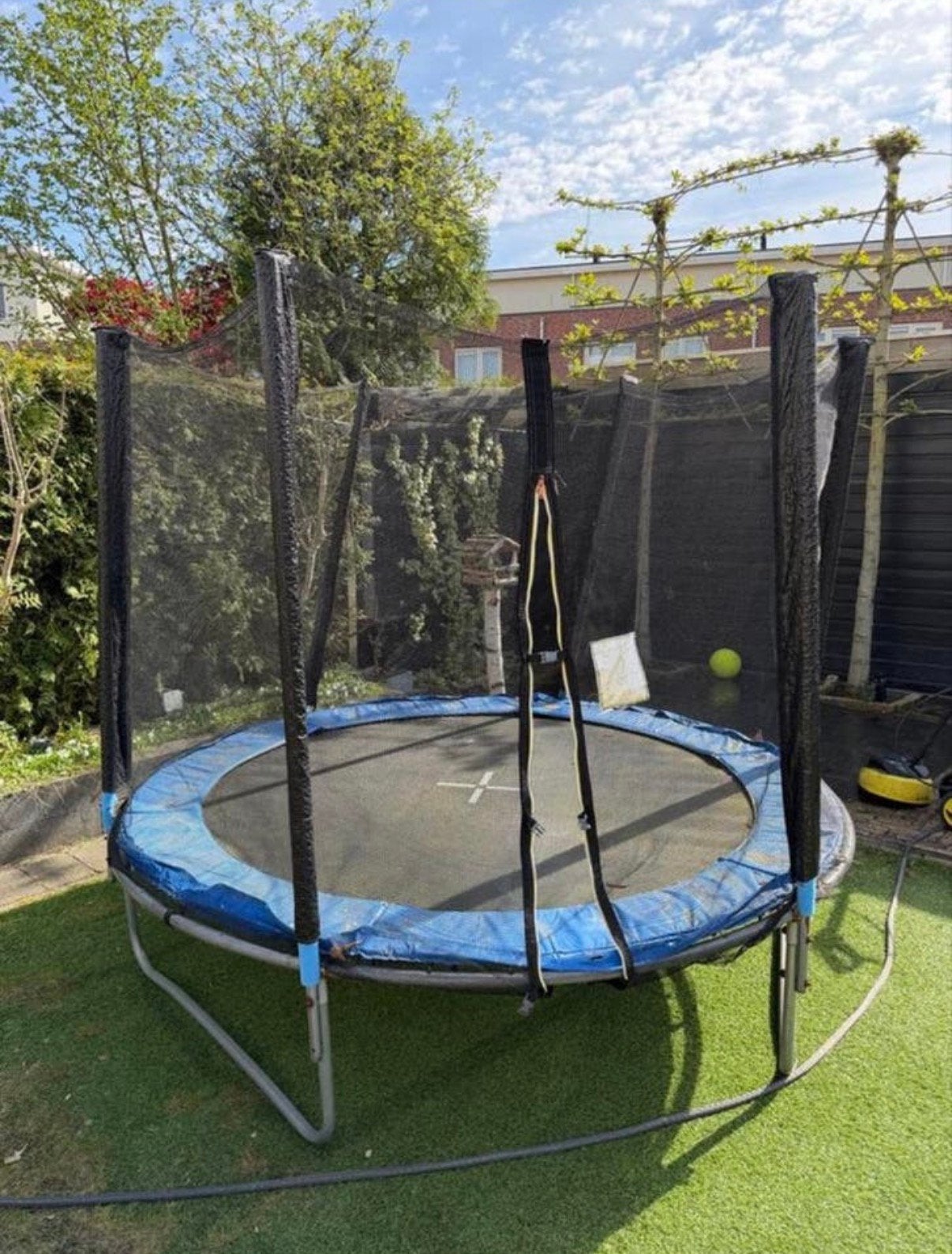 Trampoline met veiligheidsnet - Gebruikt, Ophalen, Gebruikt