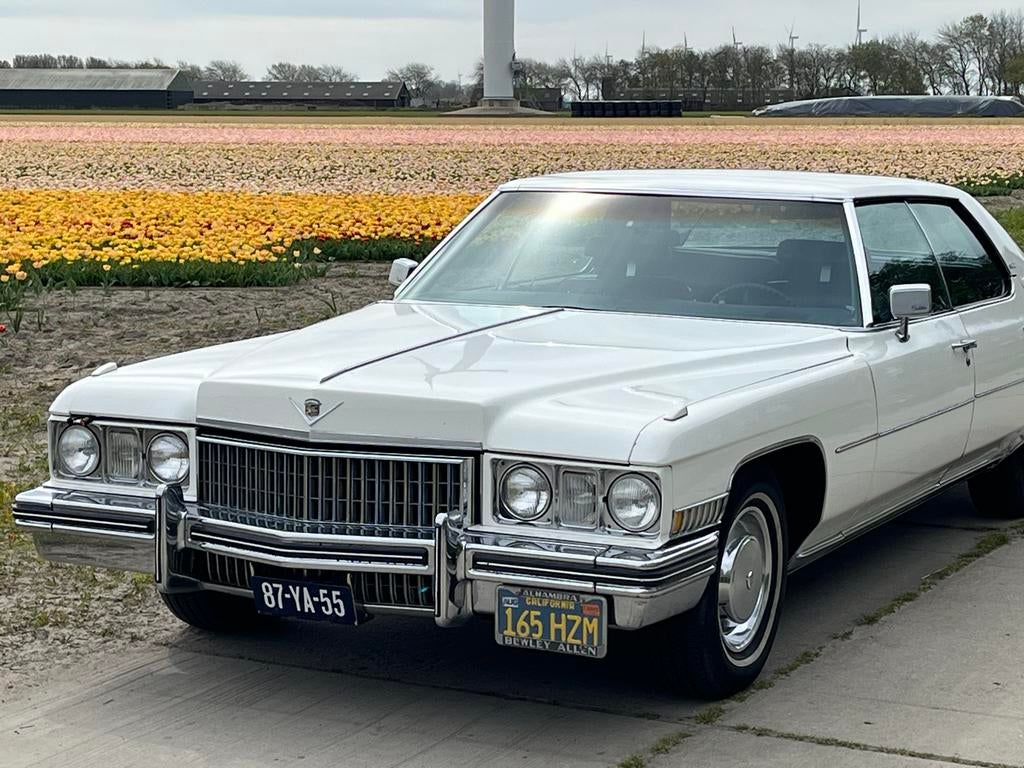 Cadillac Sedan-de-ville 7.7 AUT LPG 1973 Wit, Auto's, Automaat, 8 cilinders, Wit, 221 pk