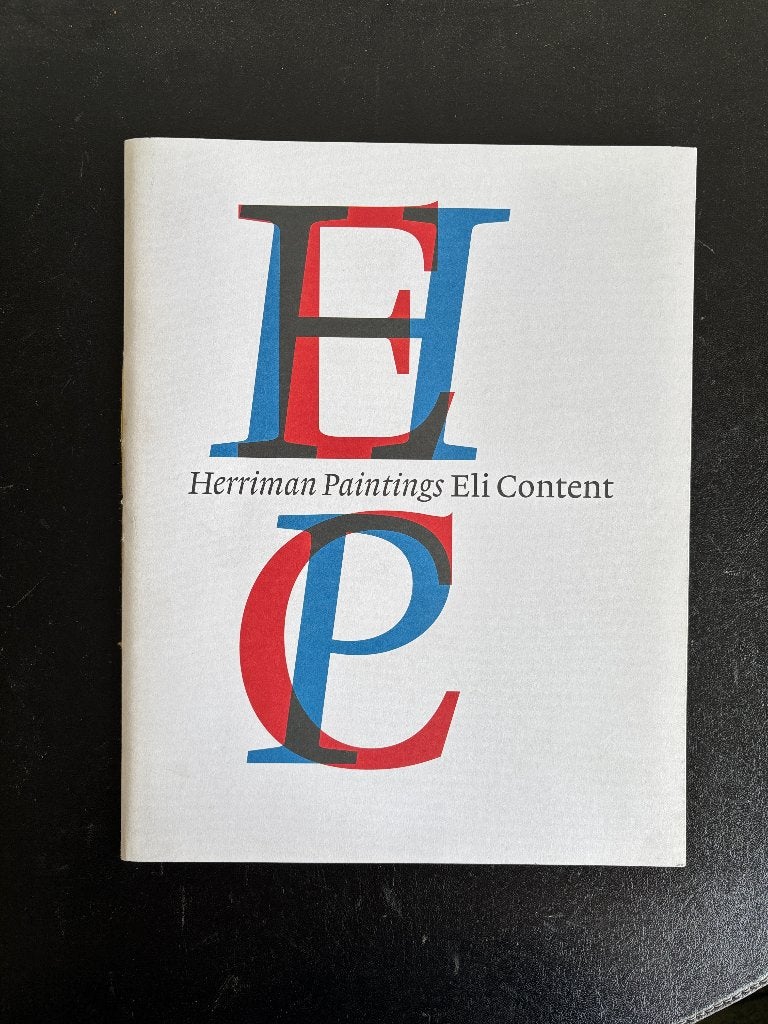 Eli Content, Herriman paintings - Tentoonstellingscatalogus, Gelezen, Ophalen of Verzenden, Eli Content, Schilder- en Tekenkunst