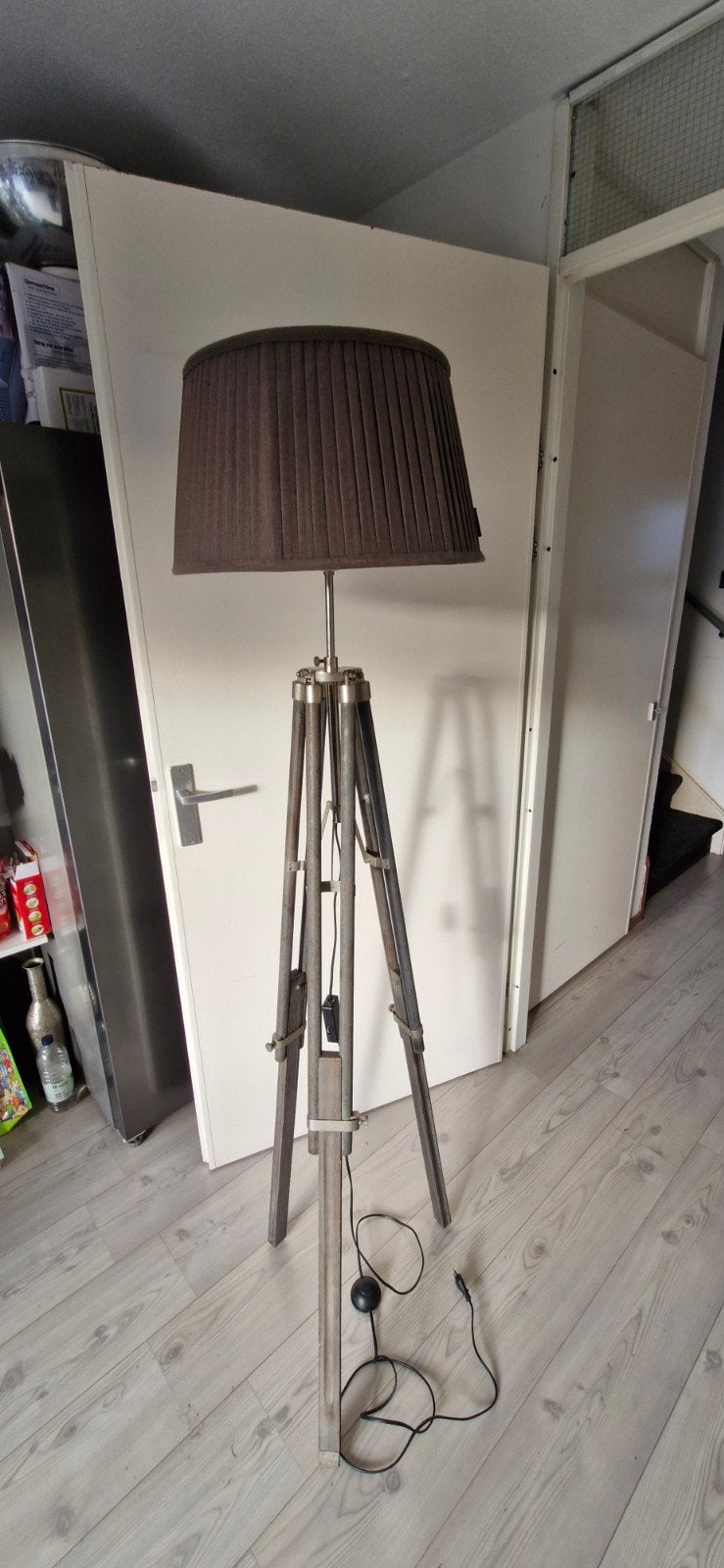 Staande schemerlamp Riviera Maison met dimmer, Ophalen, Gebruikt, Metaal, 150 tot 200 cm