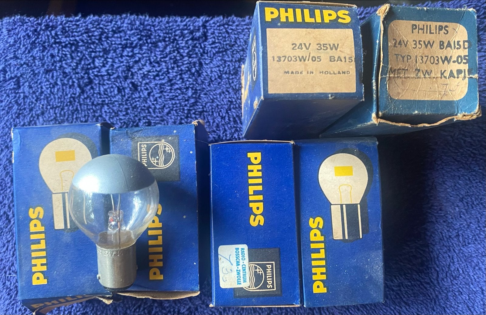 Philips 13703W/05 "Black Top" BA15d Navigatie Lamp 24V 35W, Ophalen of Verzenden, Nieuw