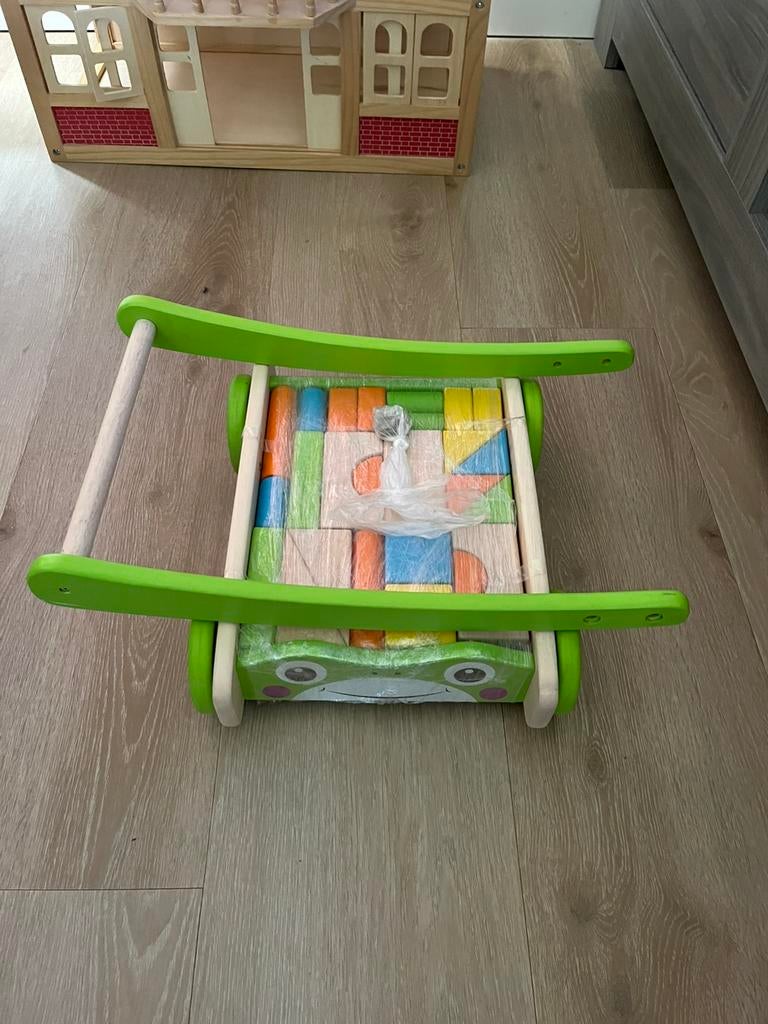 Houten Blokken kar, Ophalen, Zo goed als nieuw