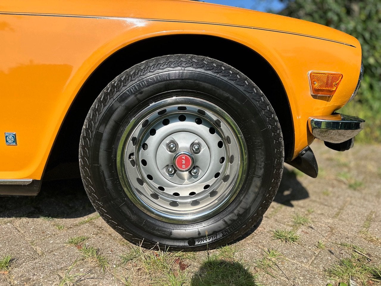 Triumph TR6 2.5 1975 Geel, Auto's, Triumph, 2500 cc, Zwart, Cabriolet, 100 pk