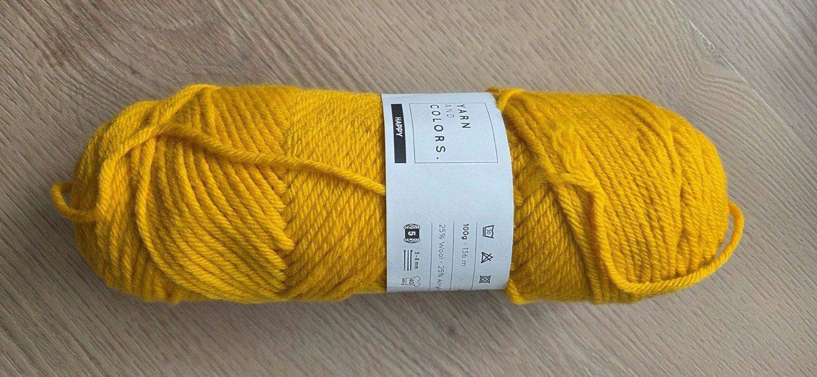 Geel garen - Yarn and Colors - Mustard, Ophalen of Verzenden